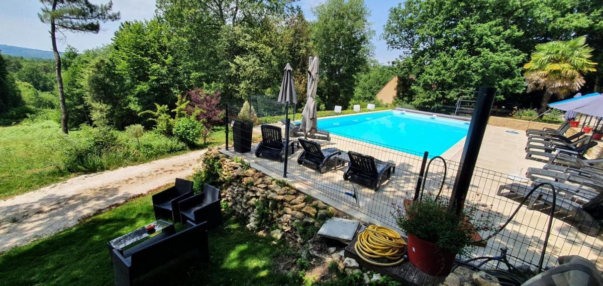 Gite Le Nieudegat Chambre Et Table D'Hote Piscine Climatisation Proche De Sarlat Au Coeur De La Nature Simeyrols ภายนอก รูปภาพ